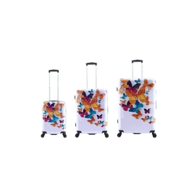 Image de Saxoline Butterfly Fun Set de Valise 55/67/76 cm 8 Roues
