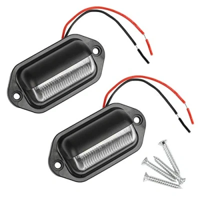 Afbeelding van Thlevel 2 stuks LED kentekenplaatverlichting 6 SMD licentie voor 12V / 24V personenauto&#039;s, aanhangwagens, vrachtwagens, caravans