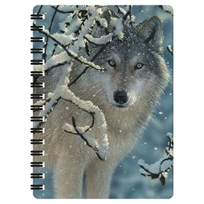 Afbeelding van 3D notitieboek LiveLife Jotter Brisé Silence van Deluxebase lens, wolf, A6, spiraalbinding, effen pagina&#039;s, gerecycled papier