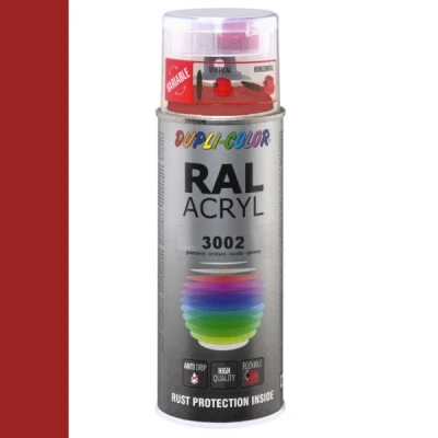 Afbeelding van Dupli Color Ral Acryl 3002 Karmijn Rood Hoogglans 400 ml