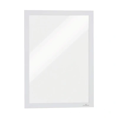 Image de Durable duraframe support mural cadre daffichage adhésif a3 argent métallisé lot de 2 487202