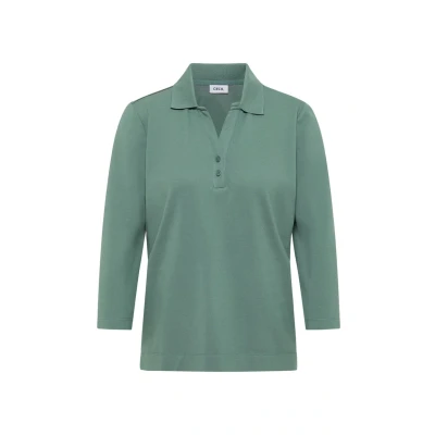 Afbeelding van Cecil MIT Knopfdetail Longsleeve, Dames, Maat: Large, Grün