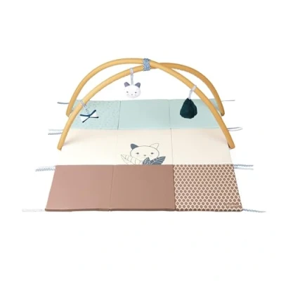 Afbeelding van Kaloo Stimuli Mijn evolutionaire en sensorische kruipdeken Babyspeelgoed 90 cm x 3 Afneembare panelen bogen Wasbaar Vanaf de geboorte, K971606