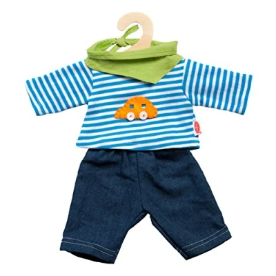 Afbeelding van Heless Poppenkleding Jeans Met Gestreept Shirt 28 35 Cm