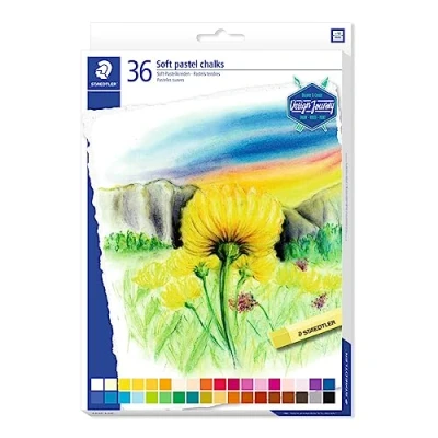 Afbeelding van Pastelkrijt Staedtler karat zacht assorti set à 36 stuks