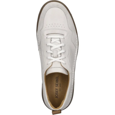Afbeelding van Josef Seibel Cleve 01 Sneakers laag, Heren, Maat: 49, Weiss Leer