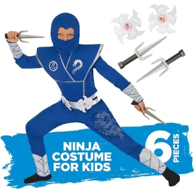 Afbeelding van Morph Ninja kostuum voor kinderen, maat XS