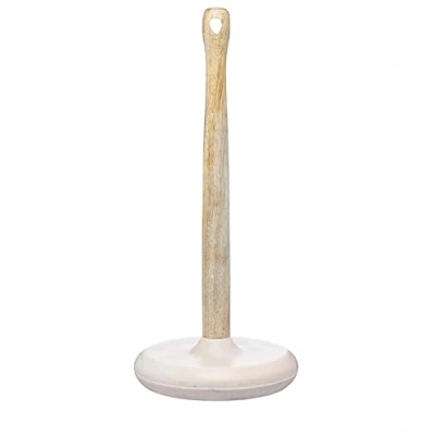 Afbeelding van Kitchencraft Keukenrolhouder Serenity 36 Cm Hout/marmer Naturel