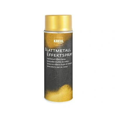 Afbeelding van KREUL 994400 Metaalbladeffectspray goudkleurig, 400 ml, nitro combi verf, sneldrogend, goud