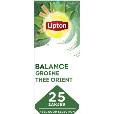 Afbeelding van Lipton Balance Green Tea Orient doos 25 theezakjes
