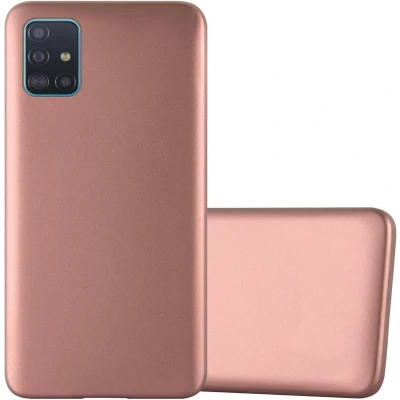 Afbeelding van Cadorabo Hoesje geschikt voor Samsung Galaxy A71 4G in METALLIC ROSE GOUD Beschermhoes gemaakt van flexibel TPU silicone Case Cover