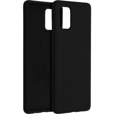 Afbeelding van Accezz Hoesje Geschikt voor Samsung Galaxy A51 Siliconen Liquid Silicone Backcover Zwart