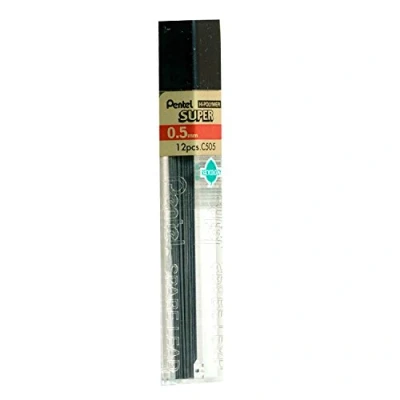 Afbeelding van Pentel 12 stuks navulbuizen 4B 0,5 mm vullingen per buis