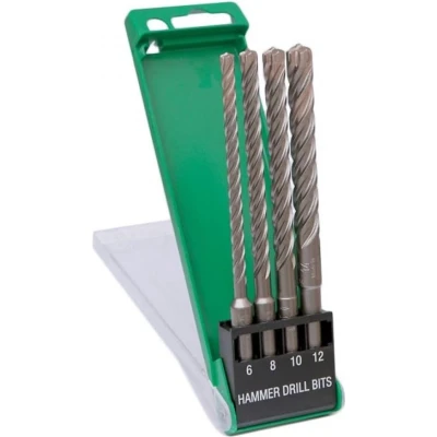 Afbeelding van HIKOKI 783390 borenset SDS Plus 4 snijder vol hard metaal kop in cassette delig