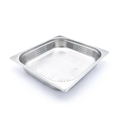 Afbeelding van Maxima Gastronorm Bak 2/3 GN 6,5 cm Diep RVS Geperforeerd Bakken