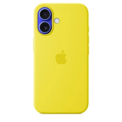 Image de Apple Silicone Back Cover Jaune MagSafe iPhone 16