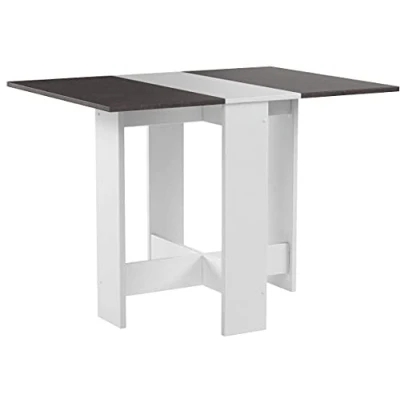 Afbeelding van Papillon klaptafel met 2 kleppen, van gelamineerde spaanplaat, wit/beton 103 / 67 28 x 76 73,4 cm (l d h)