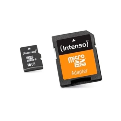 Image de Intenso Class 10 Carte Mémoire Flash 16Go microSDHC
