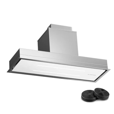 Afbeelding van Klarstein Highline Eco 90 Eiland Afzuigkap recirculatie Inbouw Wit