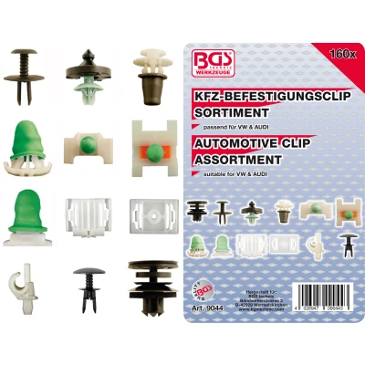 Afbeelding van BGS Assortiment bevestigingsclips voor Audi, VW 160 delig