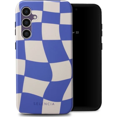 Afbeelding van Selencia Hoesje Geschikt voor Samsung Galaxy S23 FE Vivid Backcover Groovy Sapphire Blue