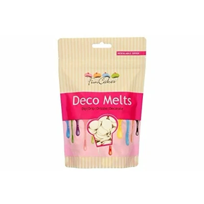 Afbeelding van FunCakes Decoratieve melts, wit, 250 g