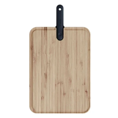 Afbeelding van Snijplank met Koksmes, 43 cm, Black Edition, Zwart Trebonn Artù