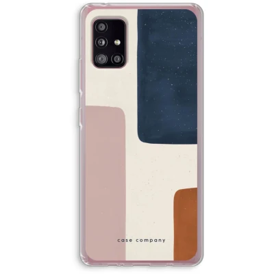 Afbeelding van Case Company® hoesje geschikt voor Samsung Galaxy A51 5G Geo #5 Soft Cover Telefoonhoesje Bescherming aan alle Kanten en Schermrand