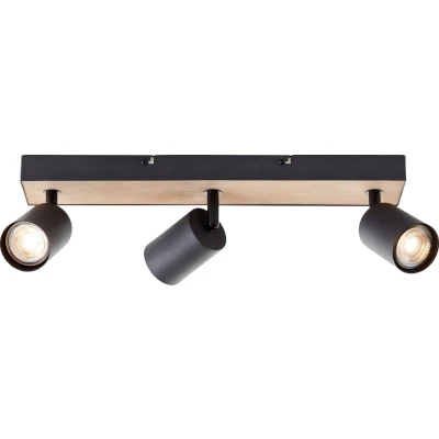 Afbeelding van Brilliant Jello Wood G93070/76 LED plafondspot GU10 4.5 W Hout, Zwart