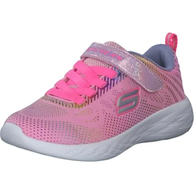 Afbeelding van Skechers Performance GO RUN 600 Shimmer Speeder Unisex Hardloopschoenen neutraal voor kinderen, Maat: 31, Light pink/multicolor Textiel