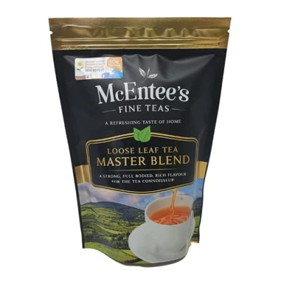Afbeelding van MCENTEE&#039;S Master Blend Tea zak van 250 g gemengd door TEA, een bekroonde onderneming Blending Company