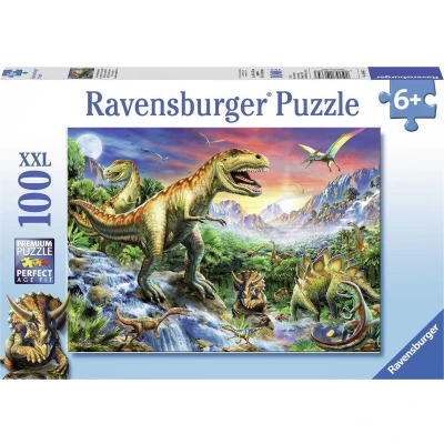 Afbeelding van Ravensburger Bij de dinosaurussen, 100st. XXL
