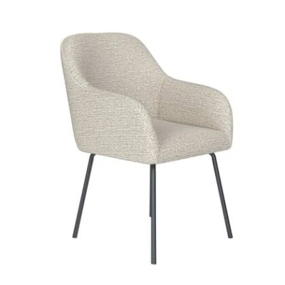 Afbeelding van Housecraft Living Otis Eetkamerstoel Metaal Off White Beige