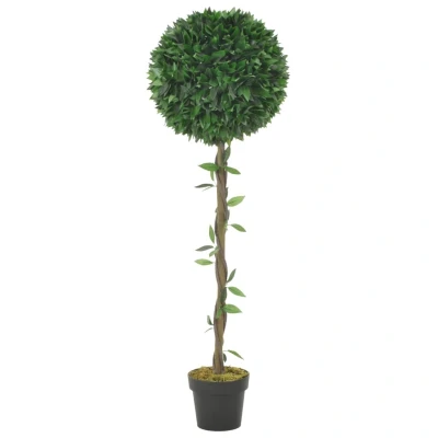Afbeelding van Kunstplant met pot laurierboom 130 cm groen