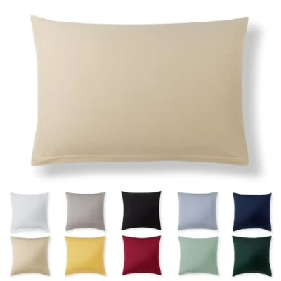Afbeelding van Alreya Taie d&#039;oreiller de 40 x 60 cm, beige, 100 % jersey coton, Super doux, Avec fermeture éclair