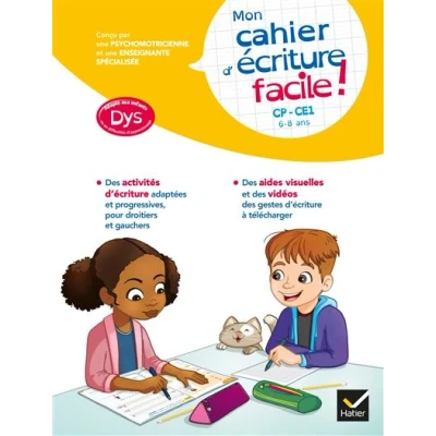 Image de Mon cahier d&#039;écriture facile ! adapté aux enfants DYS ou en difficulté d&#039;apprentissage CP CE1