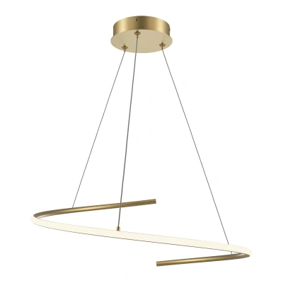 Afbeelding van Maytoni Hanglamp Curve Messing Ø60