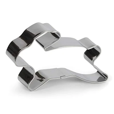 Afbeelding van uitsteekvorm Haas 8 cm RVS zilver
