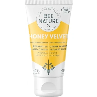 Afbeelding van Bee Nature Vochtinbrengende herstellende handcrème biologische honing 100% natuurlijk droge en gevoelige huid Honey Velvet 50 ml