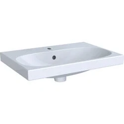 Afbeelding van Geberit Acanto meubelwastafel wit (60 x 42,2 cm) 1 kraangat, met