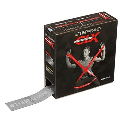Afbeelding van TheraBand CLX 22m Dispenser super zwaar zilver