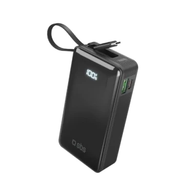 Image de Sbs Powerbank 1xusb c &amp; Int. Usb 10000mah 10w Lcd Black