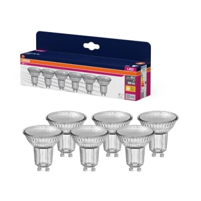 Afbeelding van OSRAM 4099854334443 LED lamp Energielabel F (A G) GU10 4.3 W = 50 Warmwit (Ø x h) mm 6 stuk(s)