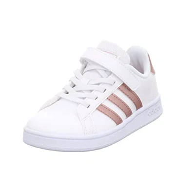 Afbeelding van adidas Originals Grand Court C Sneakers laag voor kinderen, Maat: 28, Blanco Kunststof