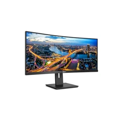 Image de Philips Moniteur incurvé 346B1C 86 cm (34 Pouces) (HDMI, DisplayPort, USB C, hub USB, 3440 x 1440, 100 Hz, FreeSync, Temps de réponse 5 ms) Noir