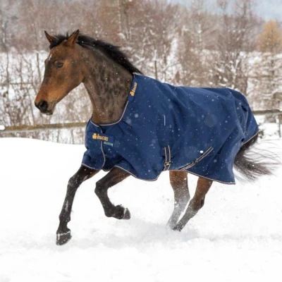 Afbeelding van Bucas Irish Turnout deken 300 donkerblauw maat:195