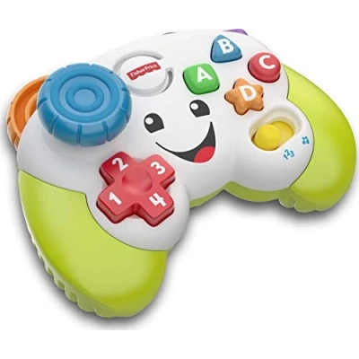 Afbeelding van Fisher Price Spel en leercontroller, interactief muzikaal verlicht speelgoed voor baby&#039;s, met leer speelmodi, 1 eenheid (1 stuk) Franse versie