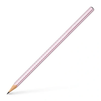 Afbeelding van Faber Castell grafietpotlood Grip sparkle rose metallic FC 118261