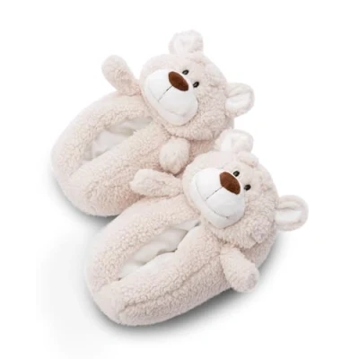 Afbeelding van NICI Bendix Beer Pantoffels Maat 38 41 L Pluche Kinderpantoffels Antislip, Warme en behaaglijke dierenpantoffels voor kinderen volwassenen 49491