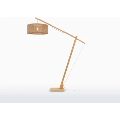 Afbeelding van GOOD&amp;MOJO Vloerlamp Iguazu Bamboe/Jute 175x60x207cm Bruin